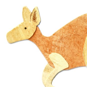 Red Kangaroo Print Detail