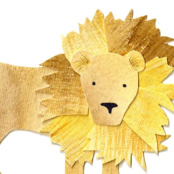 African Lion Print Detail